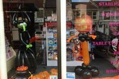 Halloween Balloon Decorations Bristol Witch and Jack the pumpkin